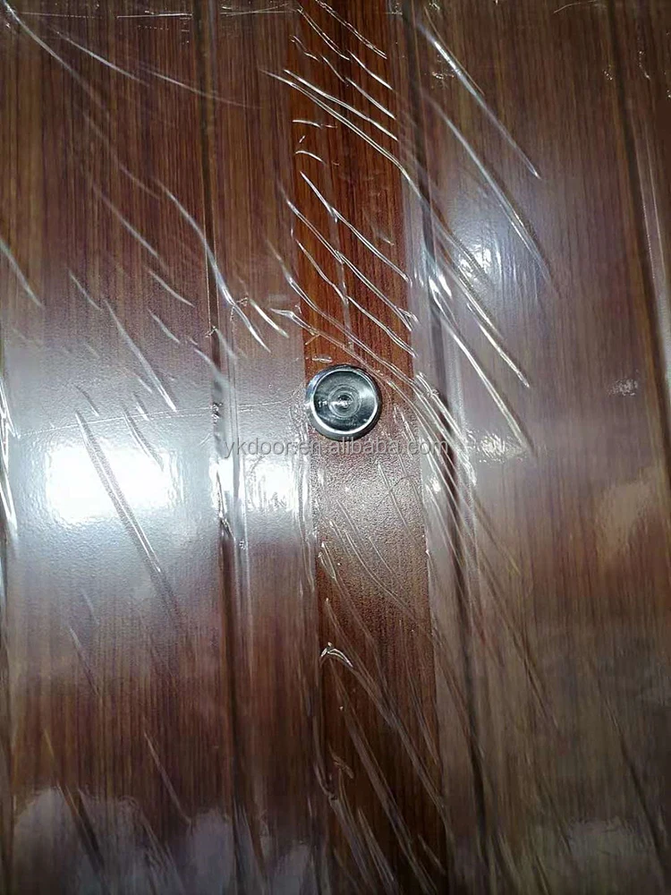 Entrance Gates Solid Wood Rolling Glass Door Automatic Gate Armored Entrance Compound Security Door 4