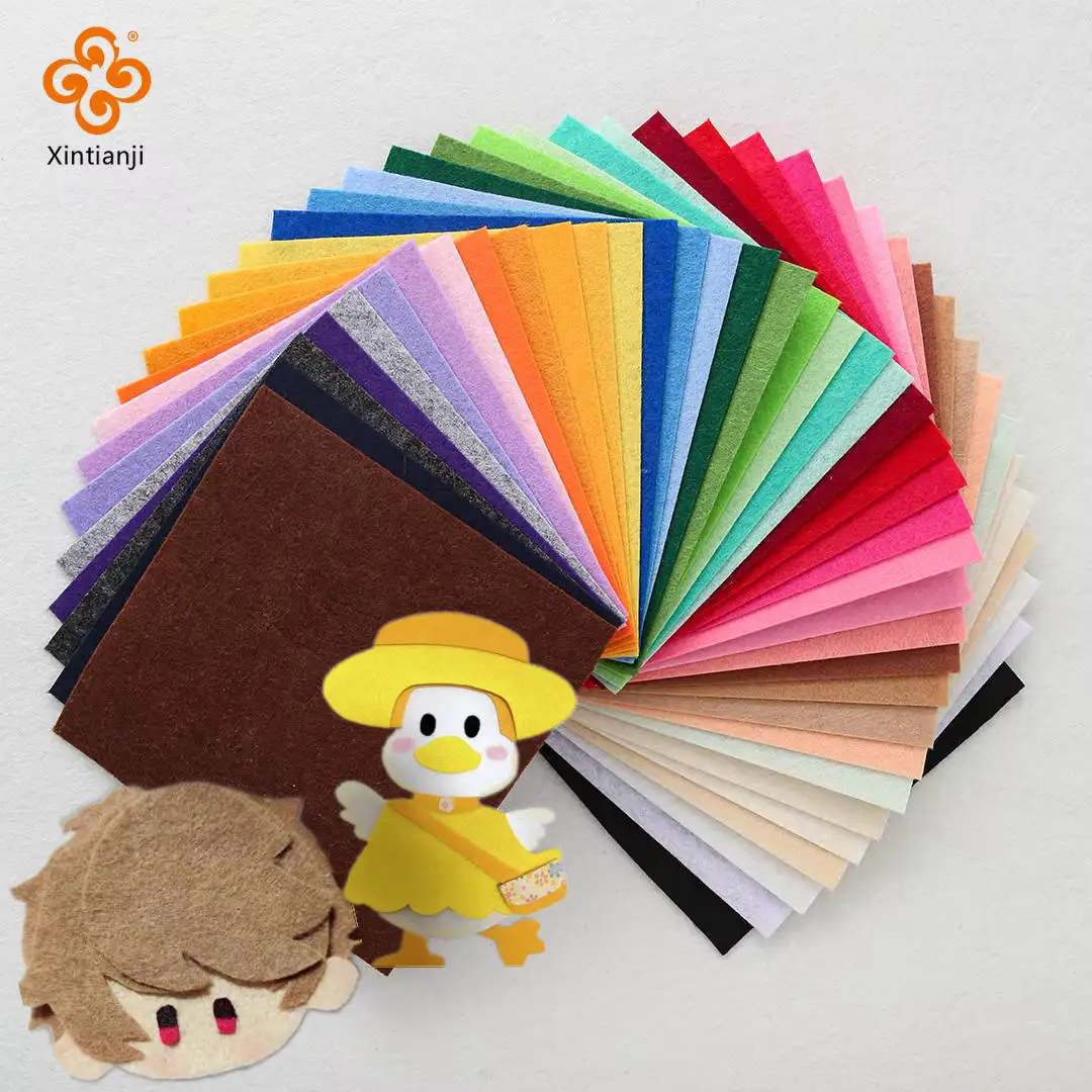 Soft Felt Fabric Non-Woven DIY Felt Fabric Arts Crafts Sewing Children's Handmade Materials 40/22 Pieces 10x10cm/15x15cm/30x30cm felt fabric sheet