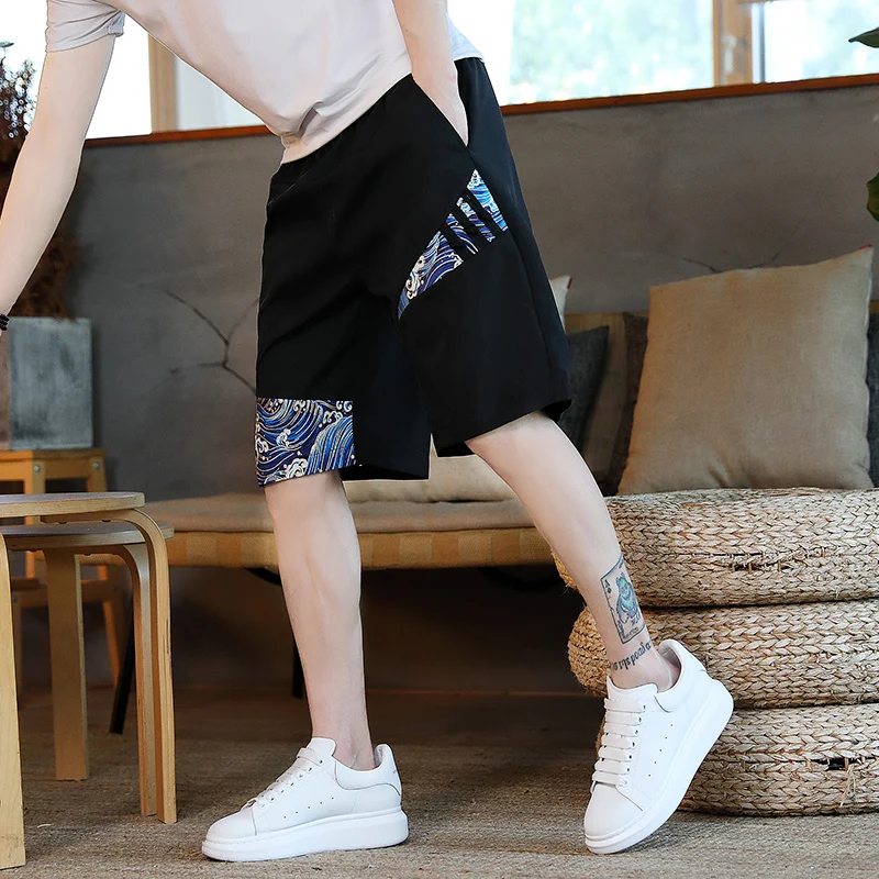 Fashion 2024 Summer Men's Casual Drawstring Waist Shorts Outdoor Loose Short-Length Pants Daliy Wear Large Size M-4XL Trousers