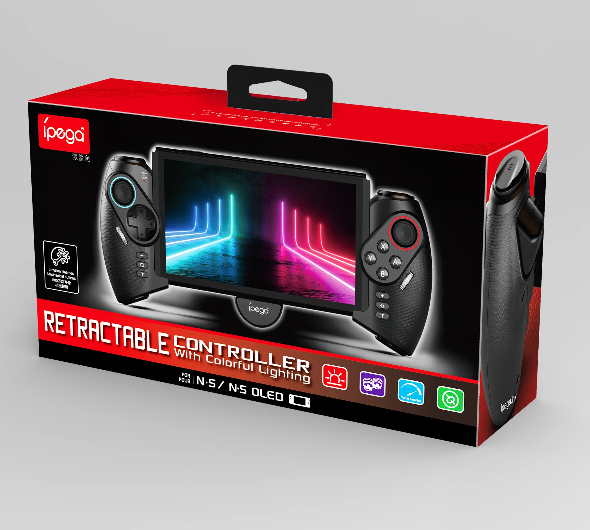PG-SW777 Wireless RGB video game controller For Nintend switch OLED continuous motion vibration controller game accessories