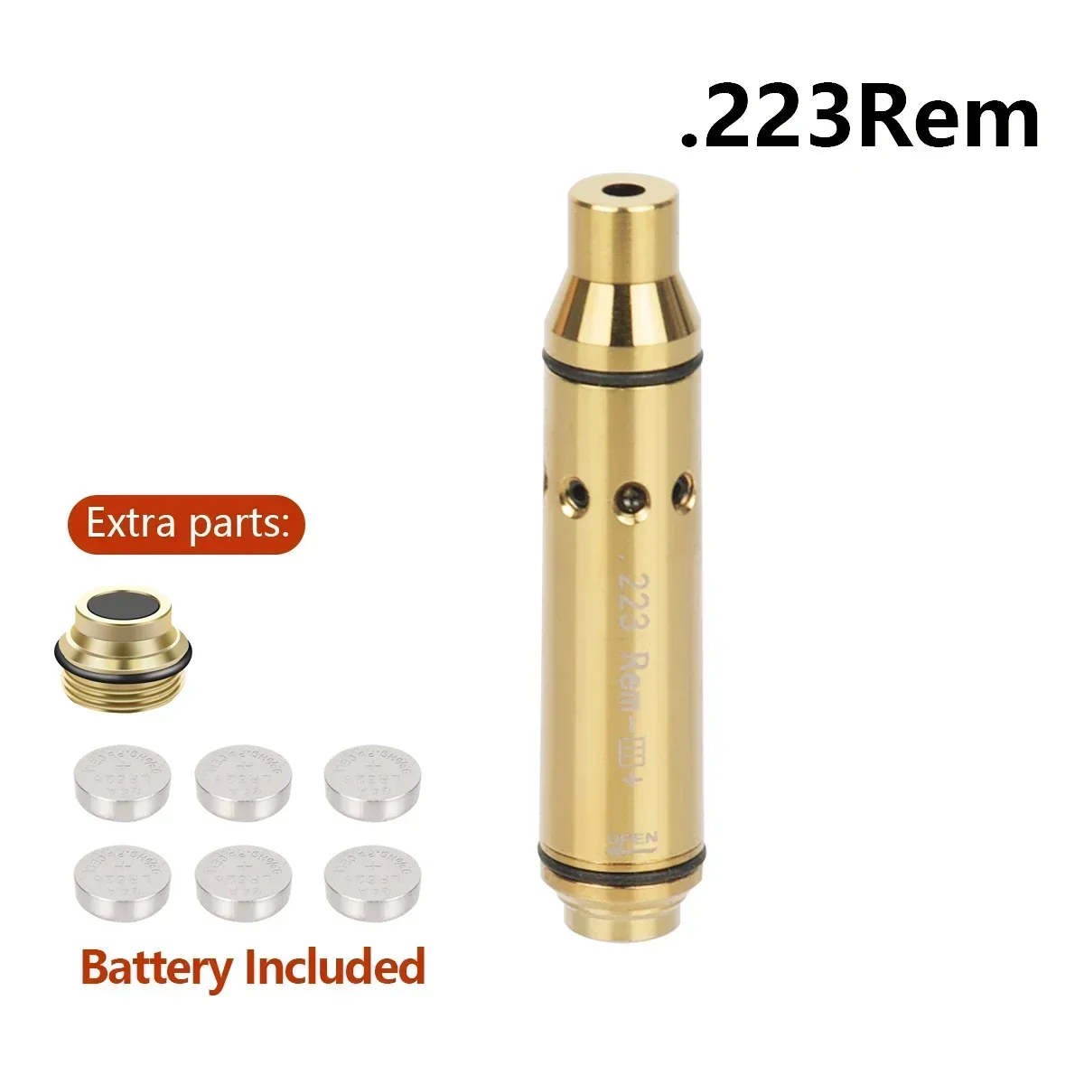 Dry Fire Laser Trainer 9mm/.40S&W/.38SPL/.223Rem Laser Trainer Cartridge Switch Cover Laser Training Bullet Breech Cover Tail Switch Accessories dry fire laser trainer laser sight red dot laser sight laser bore sight
