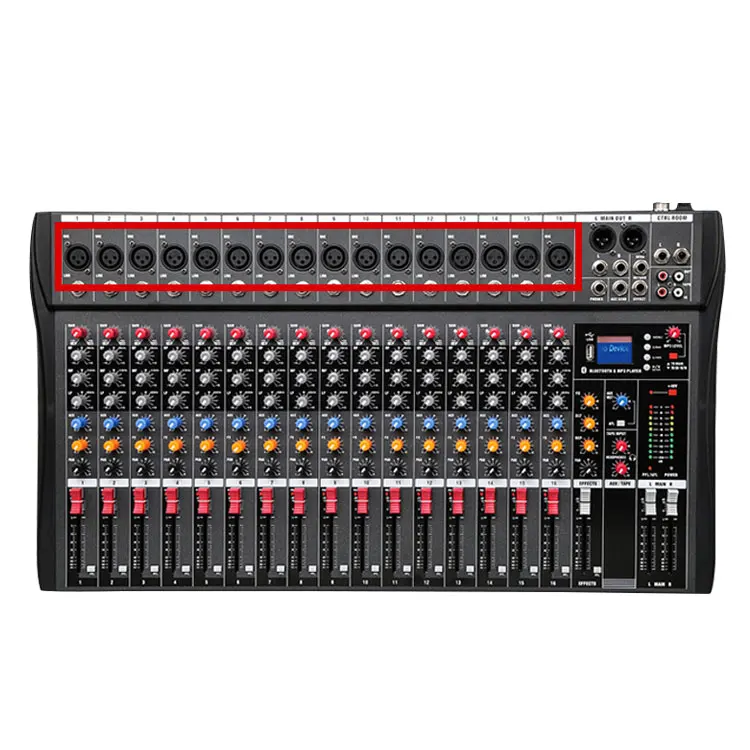 스튜디오 전문 오디오 믹서, 16 채널 Dj 믹서 콘솔 마이크 확장기, 리버브 이펙터, 음악 장비, 새로운 디자인