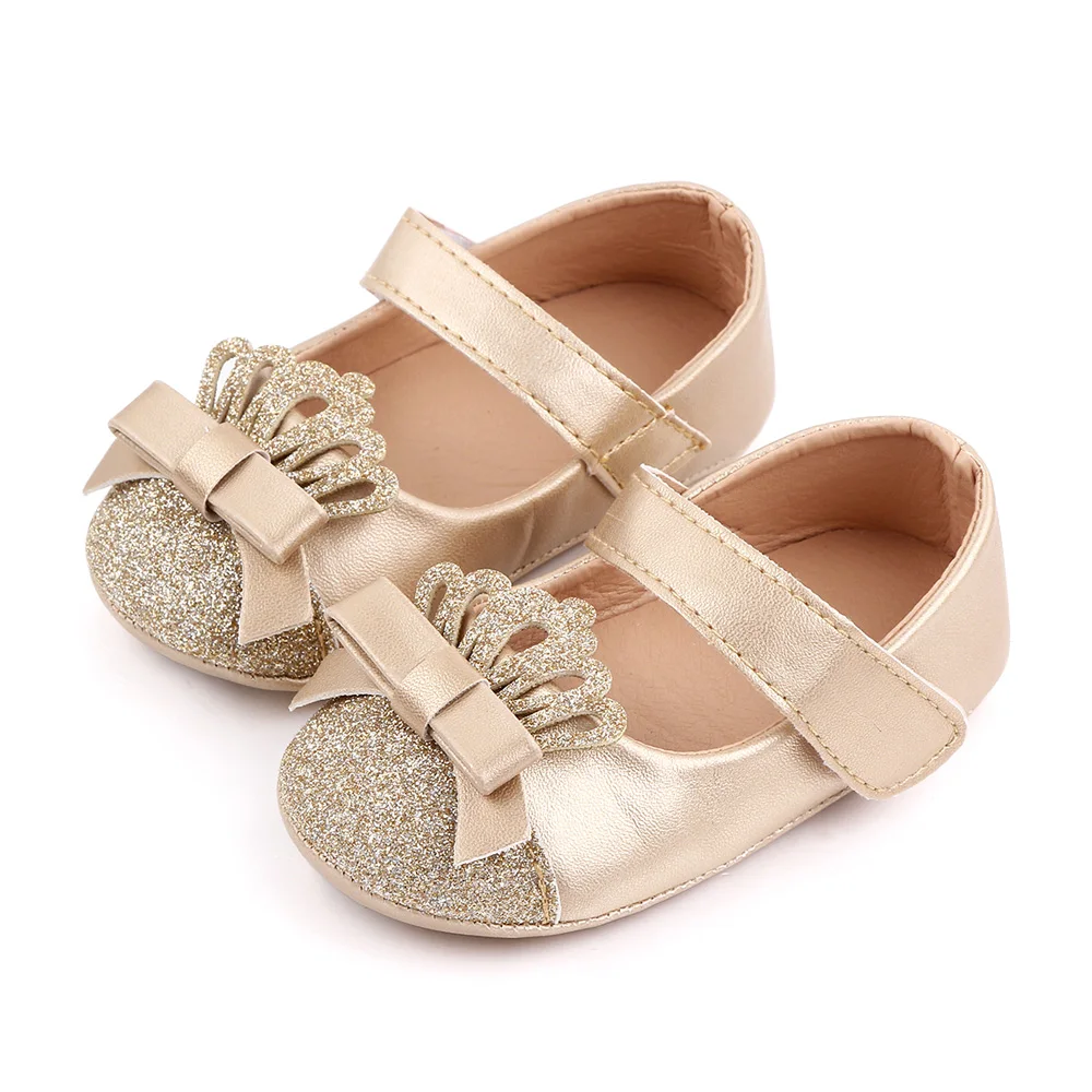 Baby Girl Shoes Cute Crown Soft PU Mary Jane Shoes Anti-slip Sole Spring Summer Sandal for 0-6-12m Baby Girl New Fashion D2553 3