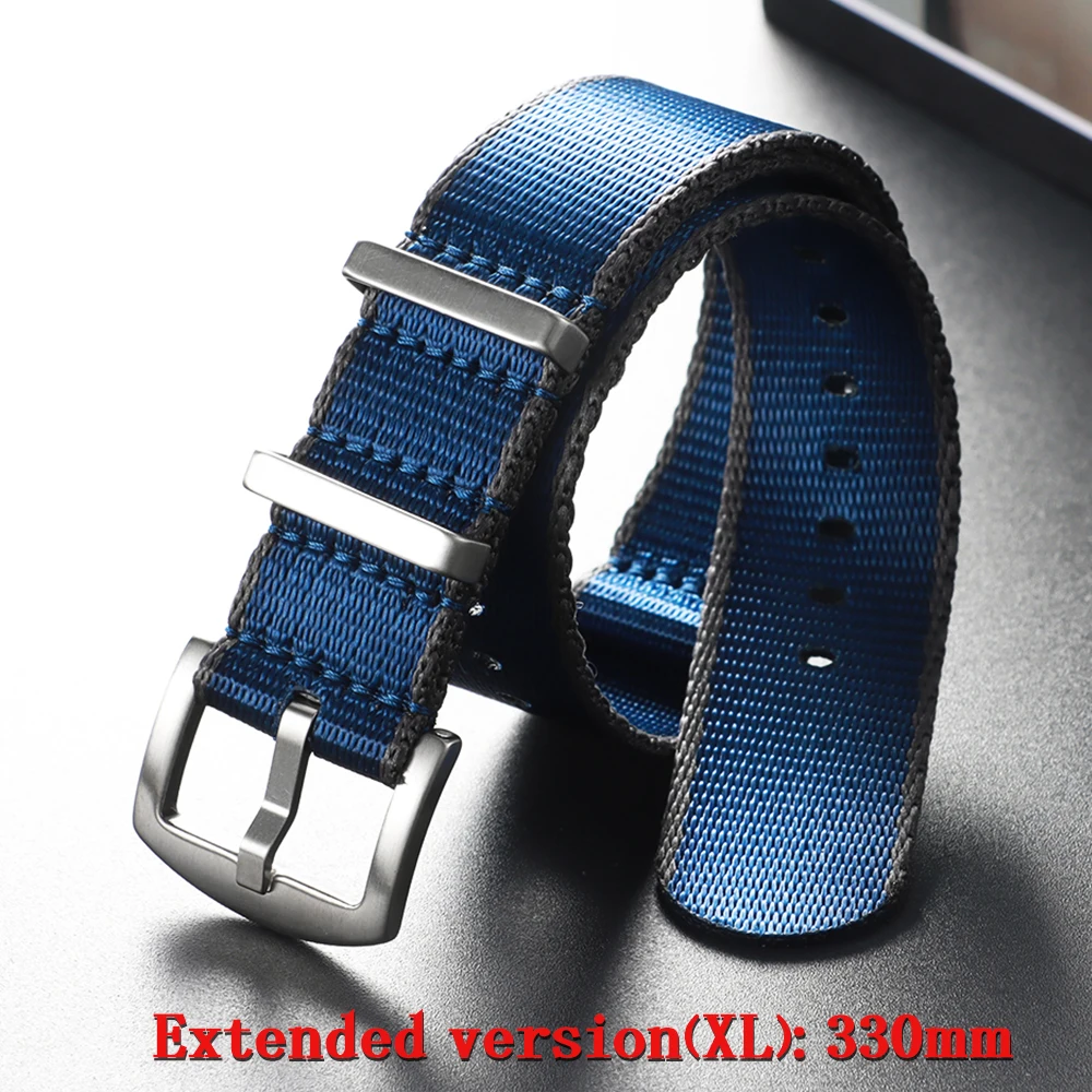 Enhanced Nylon Watch Strap - Universal Super Long Soft Wrist Band Replacement 33cm Bracelet