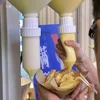 3L Large Capacity Hanging Sauce Dispenser Refillable Sauce Storage Bottle Food Grade Tomato Salad Dressing Squeeze Bottle 3
