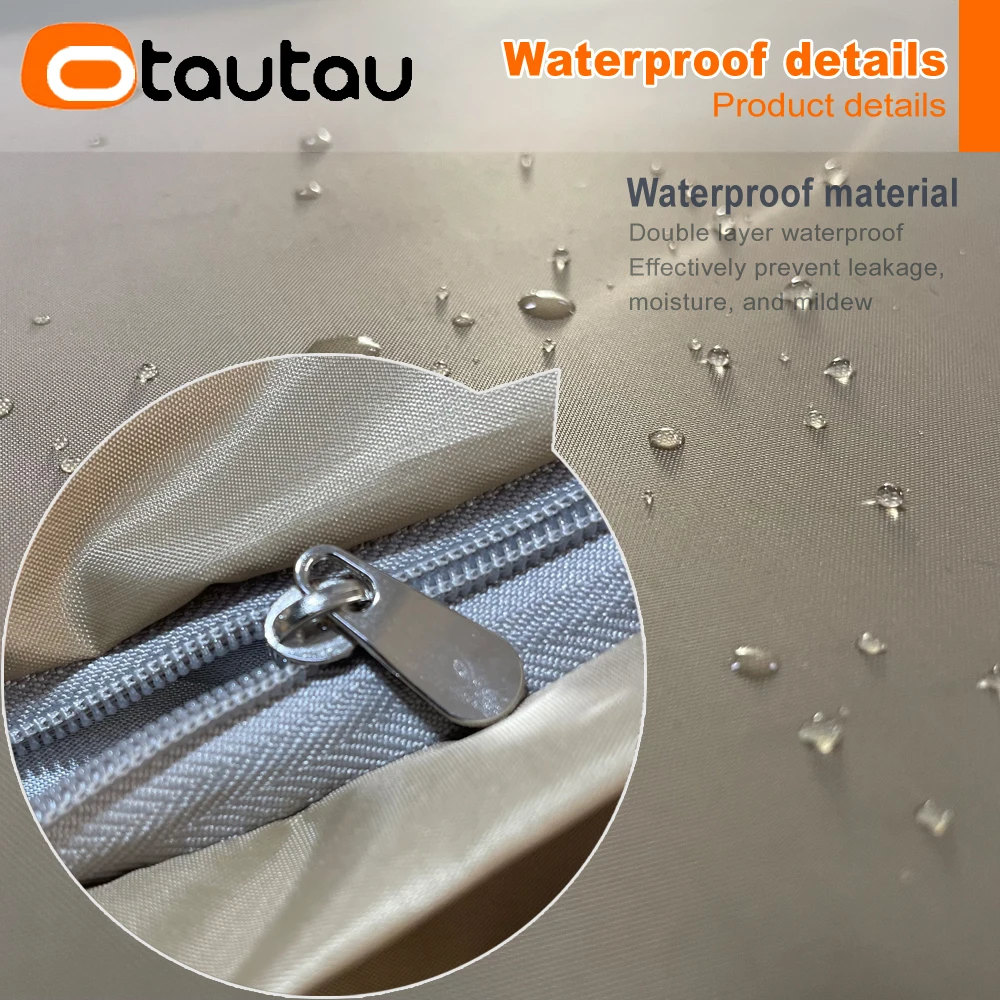OTAUTAU 4/5/6/7ft Waterproof Giant Round Pouf Inner Liner Cover No Filling Bean Bag Sofa Bed Insert Covers Not for Outdoor DD001 6