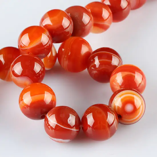 

15" 12mm 14mm Carnelian Brazil Agate Round Stone Beads For Jewelry Making DIY Necklace Bracelet Accessories