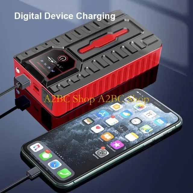 A2BC 12V Portable Car Jump Emergency Power Starter Auto Battery ChargersBuilt-in Emergency LED Flashlight Fast 5