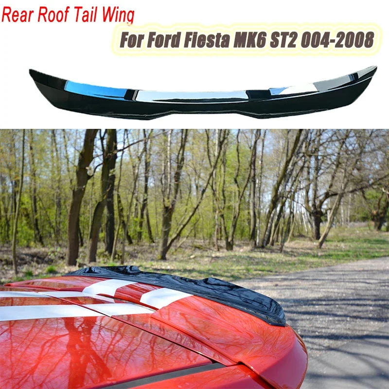 Kit Corpo Ala Posteriore Splitter Stile Maxton Nero Lucido Per Ford Fiesta Mk6 St 2004-2008 Hatchback Car Tail Wing Tuning