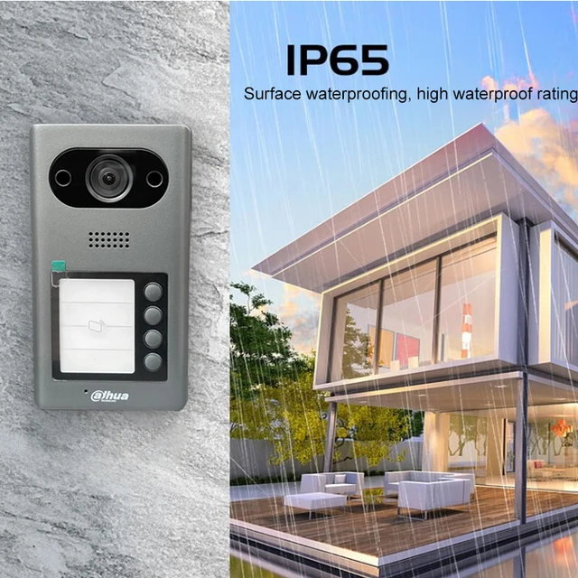 Dahua VTO3211D-P1/P2/P4-S2 1/2/4 Button 2MP PoE Intercom Video With Night Vision Card/APP Unlock IP65 & IK08 IP Villa Doorbell 3