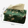 Nordic Cotton Linen Cloth Art Tissue Box Holder Car Tissue Holder Desk Table Napkin Holder Home Decor Handkerchief Box Gift 4