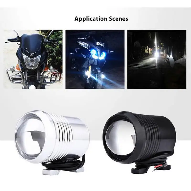 Motorrad Licht, 2x Motorrad LED Nebelleuchte, Zusatzscheinwerfer