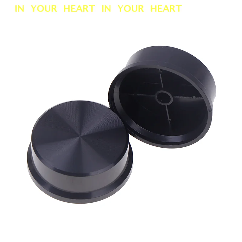 2PCS 플라스틱 도금 손잡이 전위차계 손잡이 증폭기 볼륨 조절 손잡이 꽃 모양의 내부 구멍 6mm