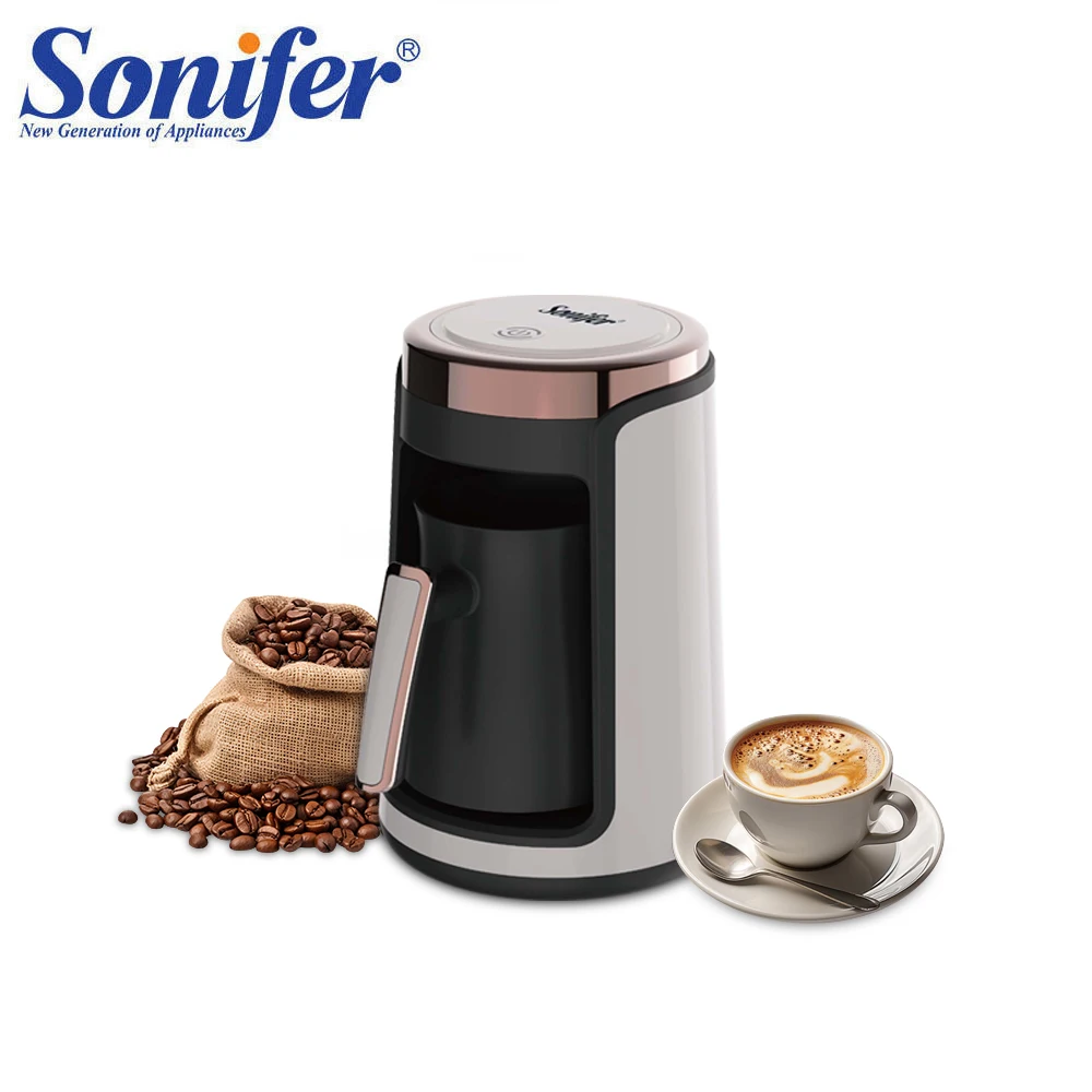 Turkish Coffee Maker Coffee Machine Anti-Overflow 250ml Heating Pot Touch Screen 95&deg;C Bottom Heating Auto Power Off 550W
