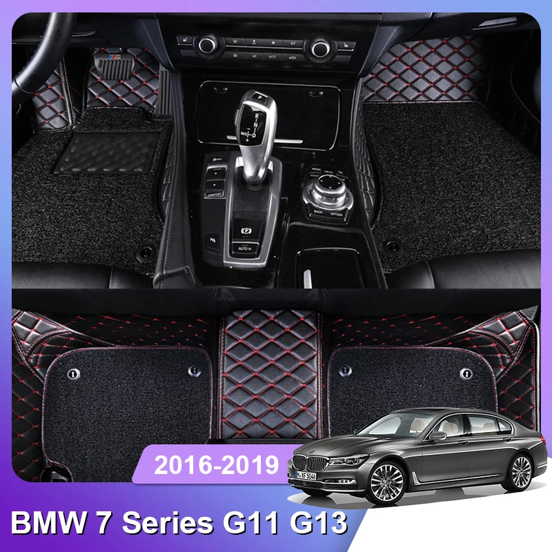 

Custom Fit Car Floor Mat for BMW 7 Series G11 G13 4seat Accessories Interior ECO Thick Carpet Customize for Left and Right Drive