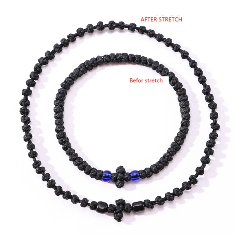 Greek Orthodox Wristchain Adjustable Greek Orthodox Wristchain Christian Prayer Bracelet Handwoven Unisex Wristband Religious Handchain Ornament