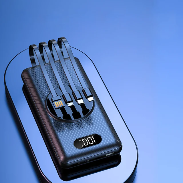 무선 충전 기능, 고속 유선 충전, 다중 출력 포트를 갖춘 대용량 휴대용 전원 은행