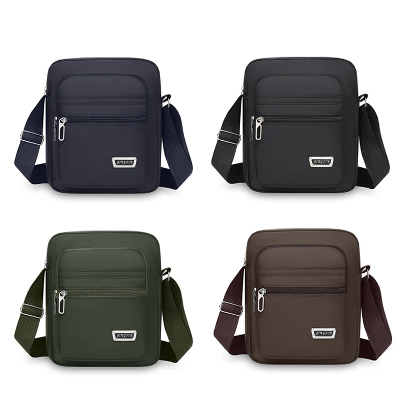 1 multi-layer shoulder bag, unisex business bag, daily commuting bag, mobile phone bag, crossbody bag