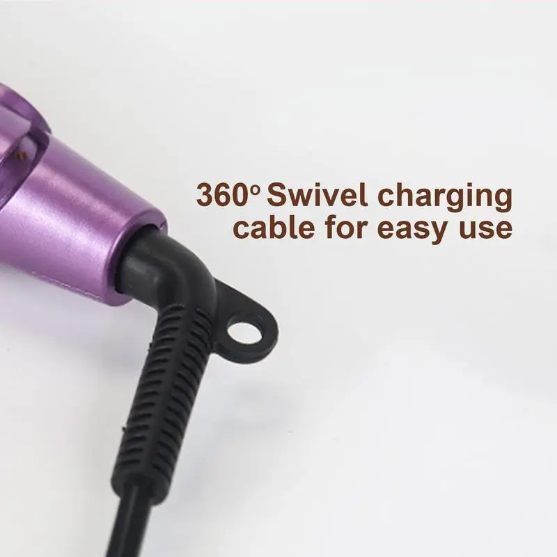 Waver Curling Iron 5 Temp Settings Ceramic Curling Wand Fast Heating Wavy Hair Curler Anti-Scald Hair Tool for All Types