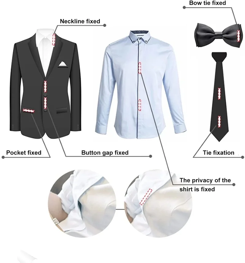 Body Tape Double Sided Self-Adhesive Bra Clothes Dress Shirt Secret Sticker Invisible Chest Patch