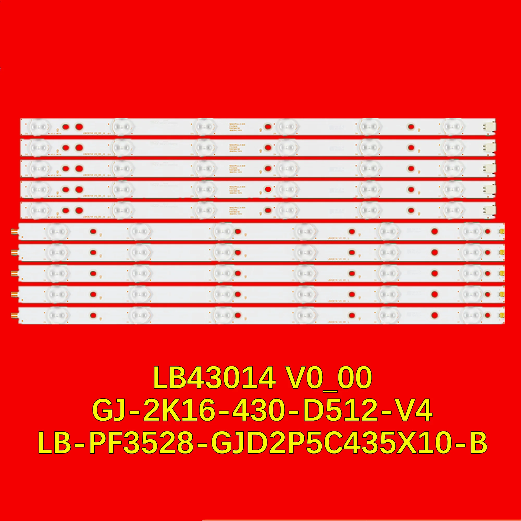 Светодиодная лента для 43LJ500V TH-43LFE8E 43PFS4112 43PFS4131 43PFS4132 43PFS5301 43PFS5531/12 43PFT4131/05 43PUH4900/88 LB43014 V0 _ 00
