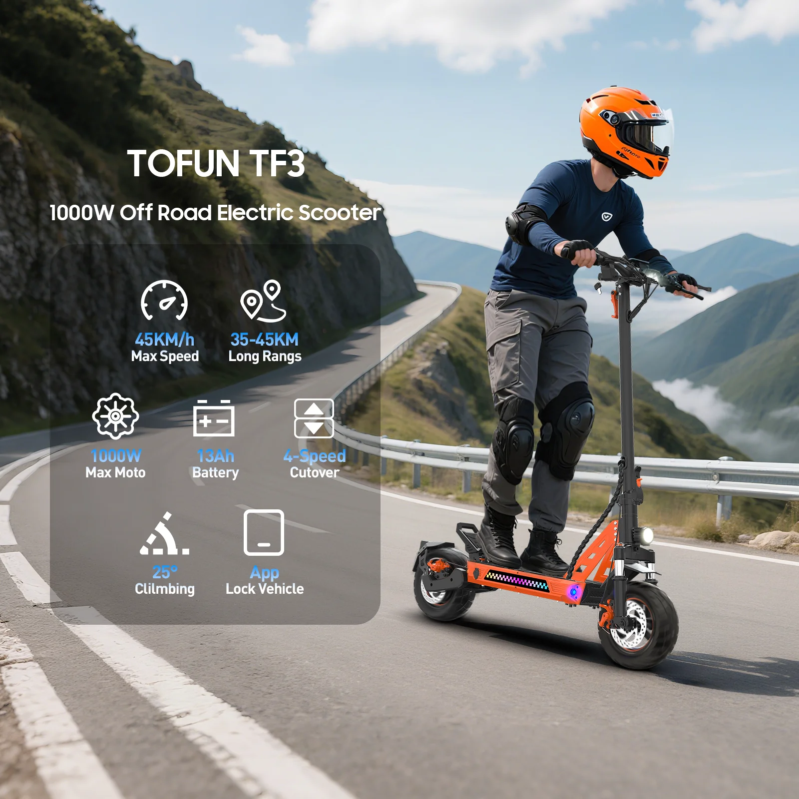 Trottinette électrique montrée avec interface de connexion à l’application
