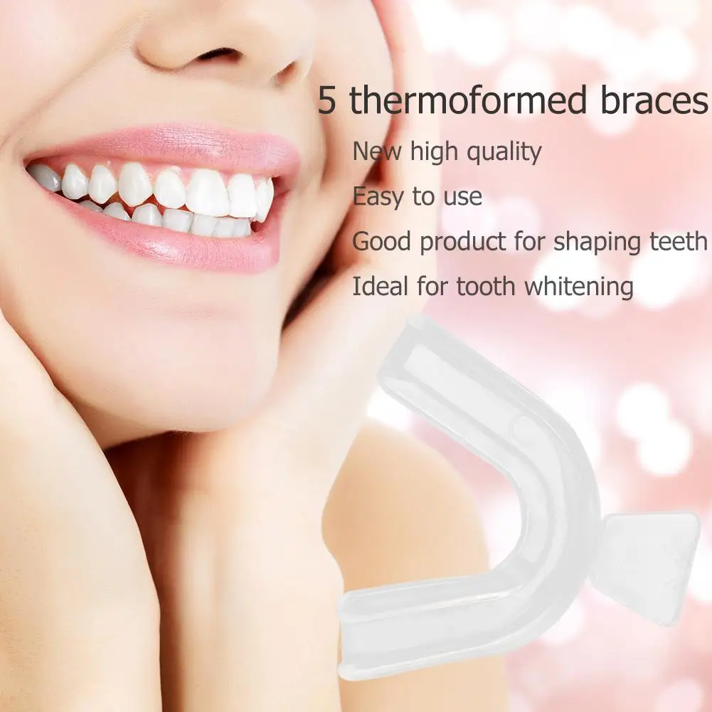 2-20pcs Professional Tooth Orthodontic Braces Set Clear Mouth Guard Hygiene Care Teeth Whitening Trays Retainers