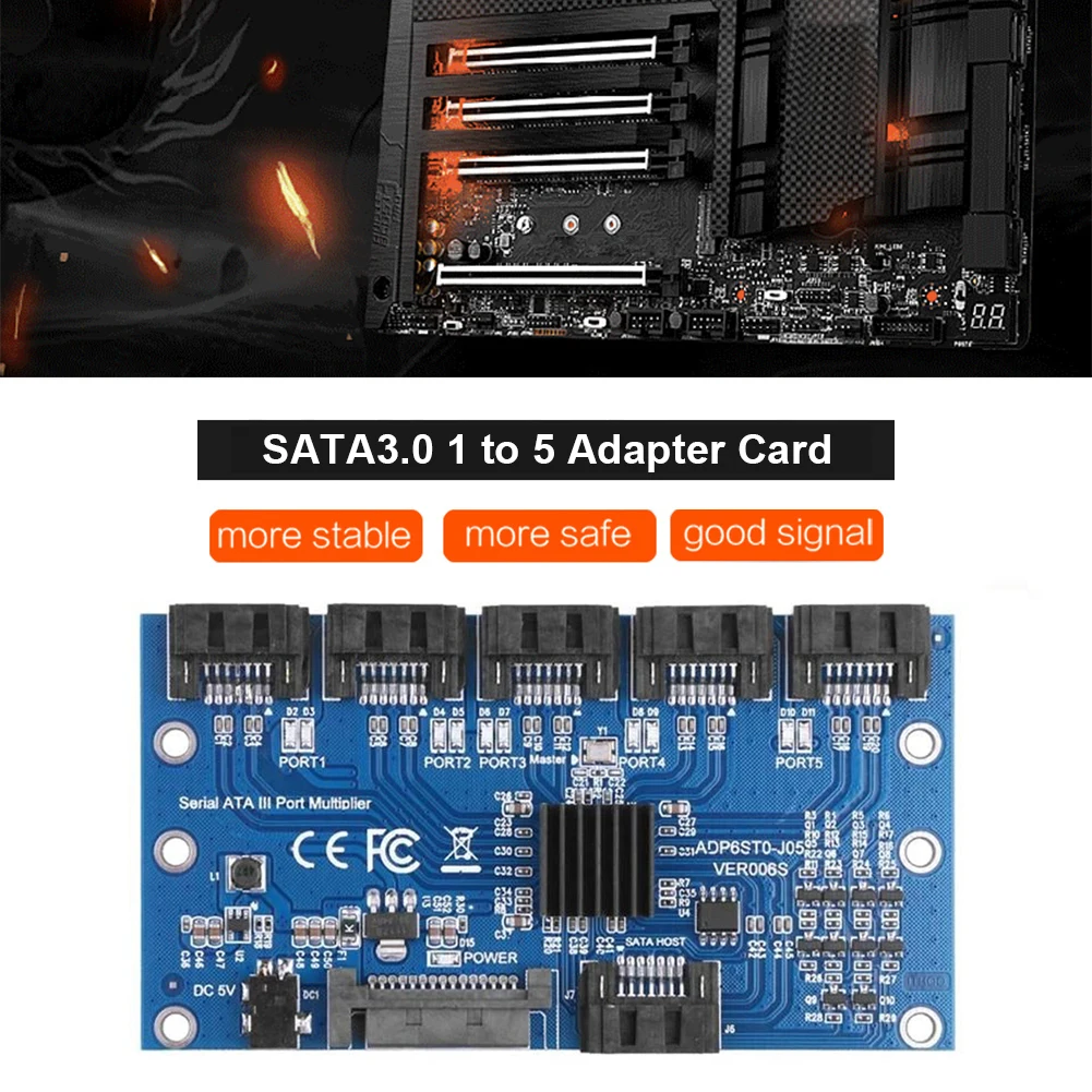 Sata riser placa de expansão 1 a