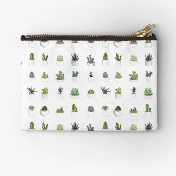 

Succulents Zipper Pouches Underwear Storage Socks Bag Key Small Men Cosmetic Wallet Pocket Pure Women Panties Packaging Money