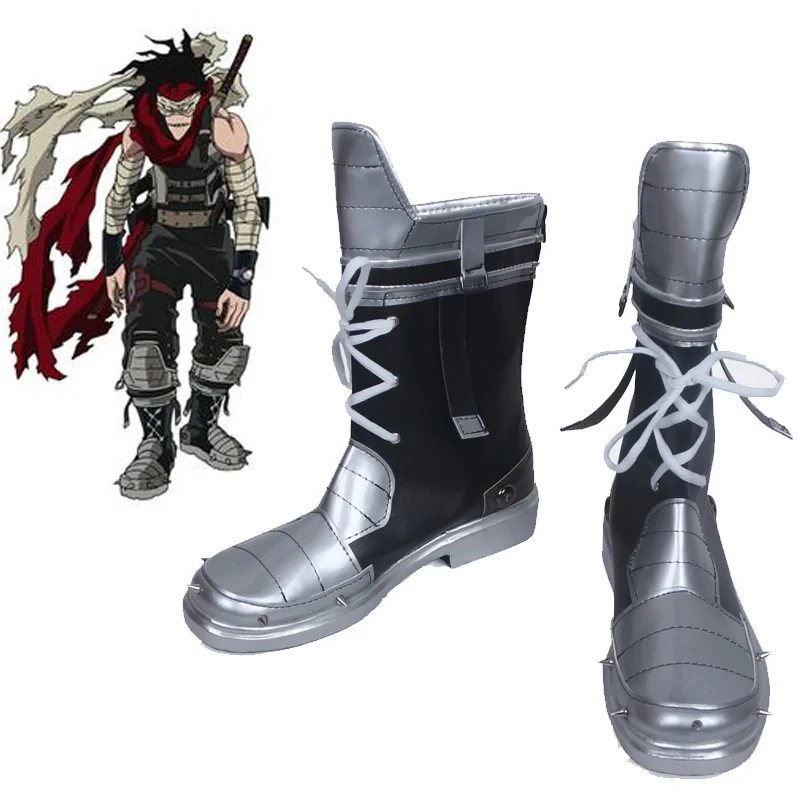 

My Hero Academia Stain Chizome Akaguro Cosplay Shoes Boots Customized