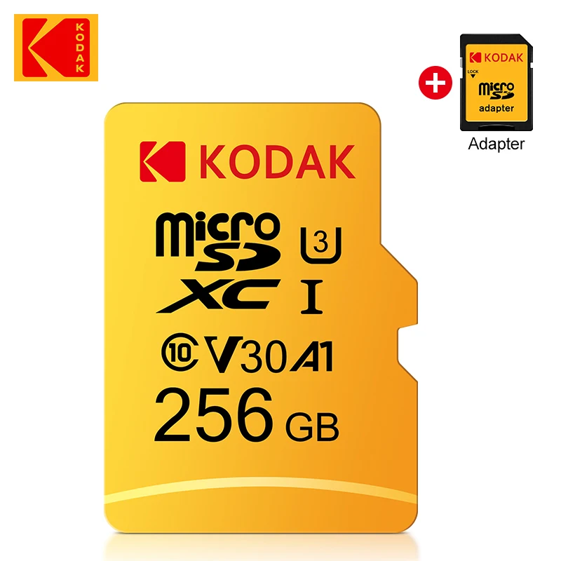 KodakMicroSDCardU3V30256GBSDXCFlashMemoryCardCl0U34KHD