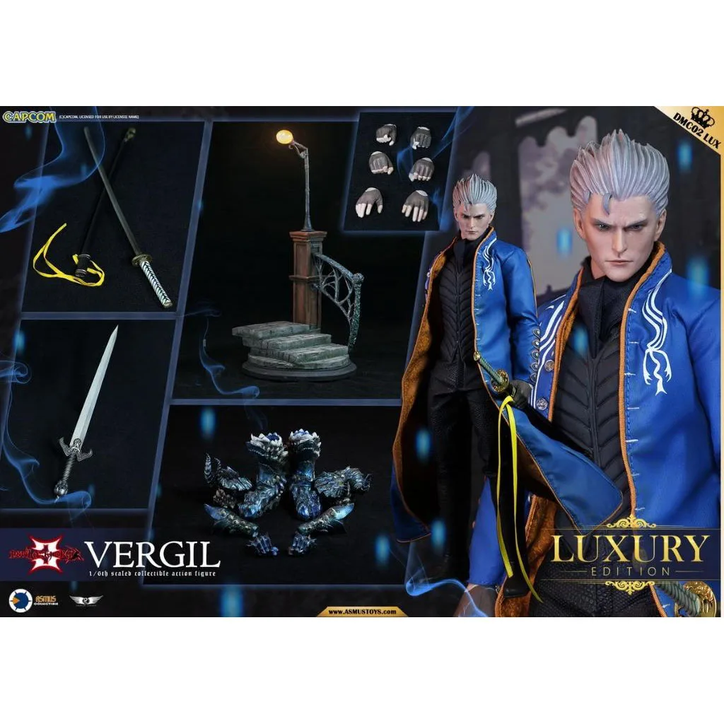 Stock Original Genuine ASMUS TOYS Vergil DMC002 Devil May Cry 3 1/6 Vergil  Movable Sculpture Game Doll Anime Toys Ornament Model - AliExpress