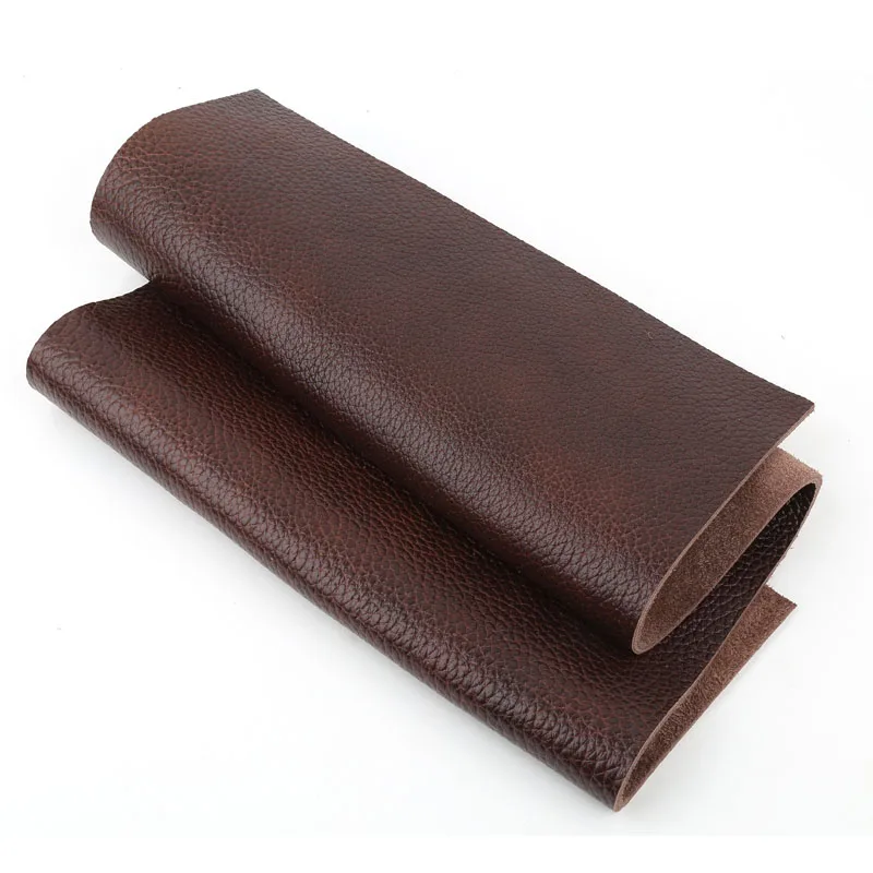 Premium Dark Brown Genuine Cowhide Leather Cushion