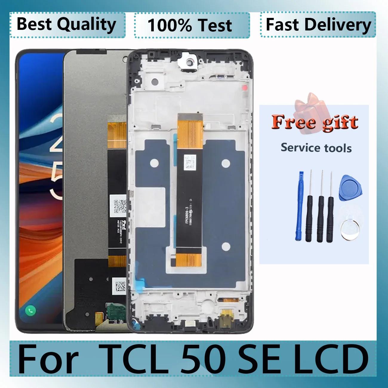 Écran LCD Complet Pour TCL 50 SE - Remplacement écran Tactile + Verre, 6,8 Pouces, Kit Avec Outils