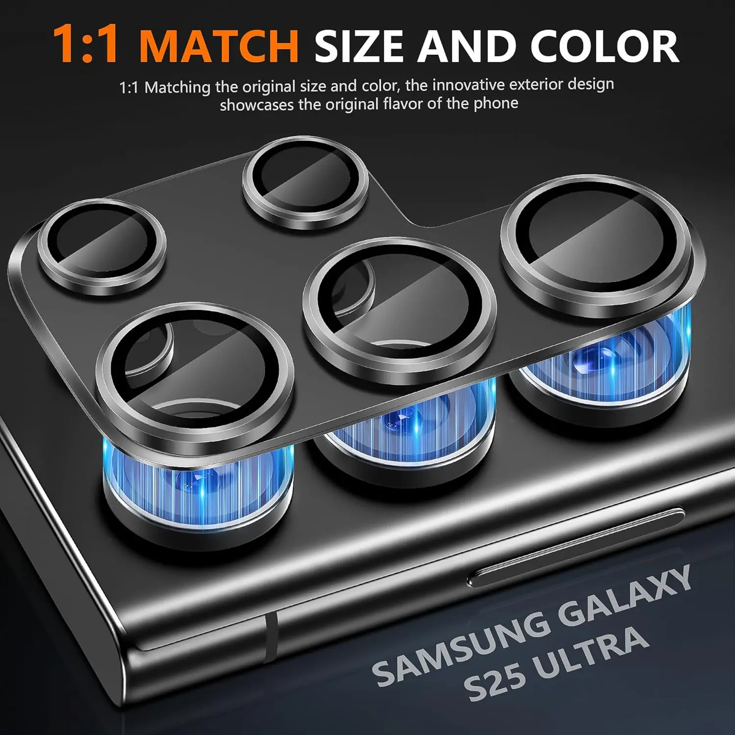 Premium Camera Lens Protector Tempered Glass with Metal Scratch Resistance - 2 Pack