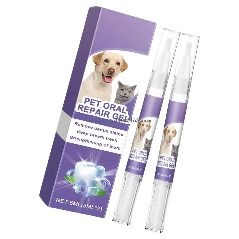 Pet Toothbrush Easy To Use for Cats Dogs Soft Bristles Easy Teeth Cleaning