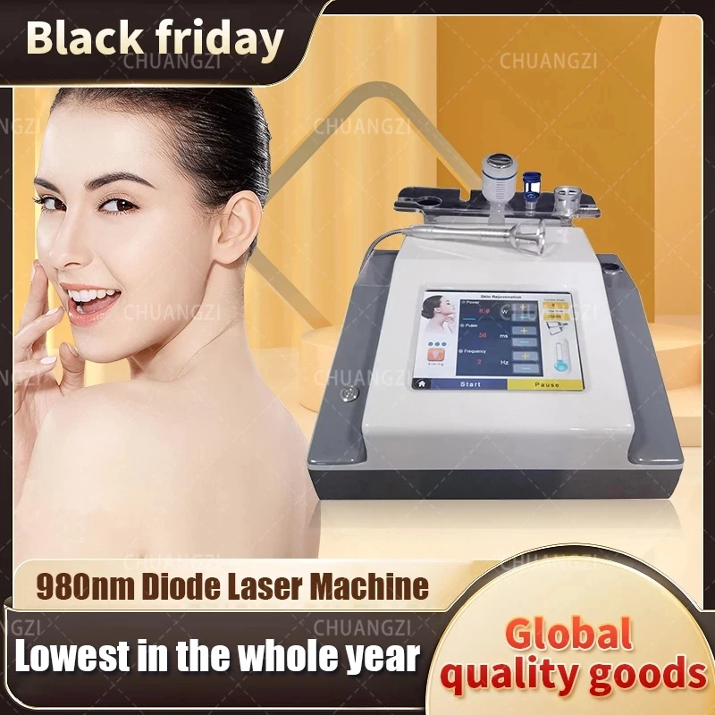980nm Diode Laser Vascular Spider Vein Removal Machine Facial Flushing