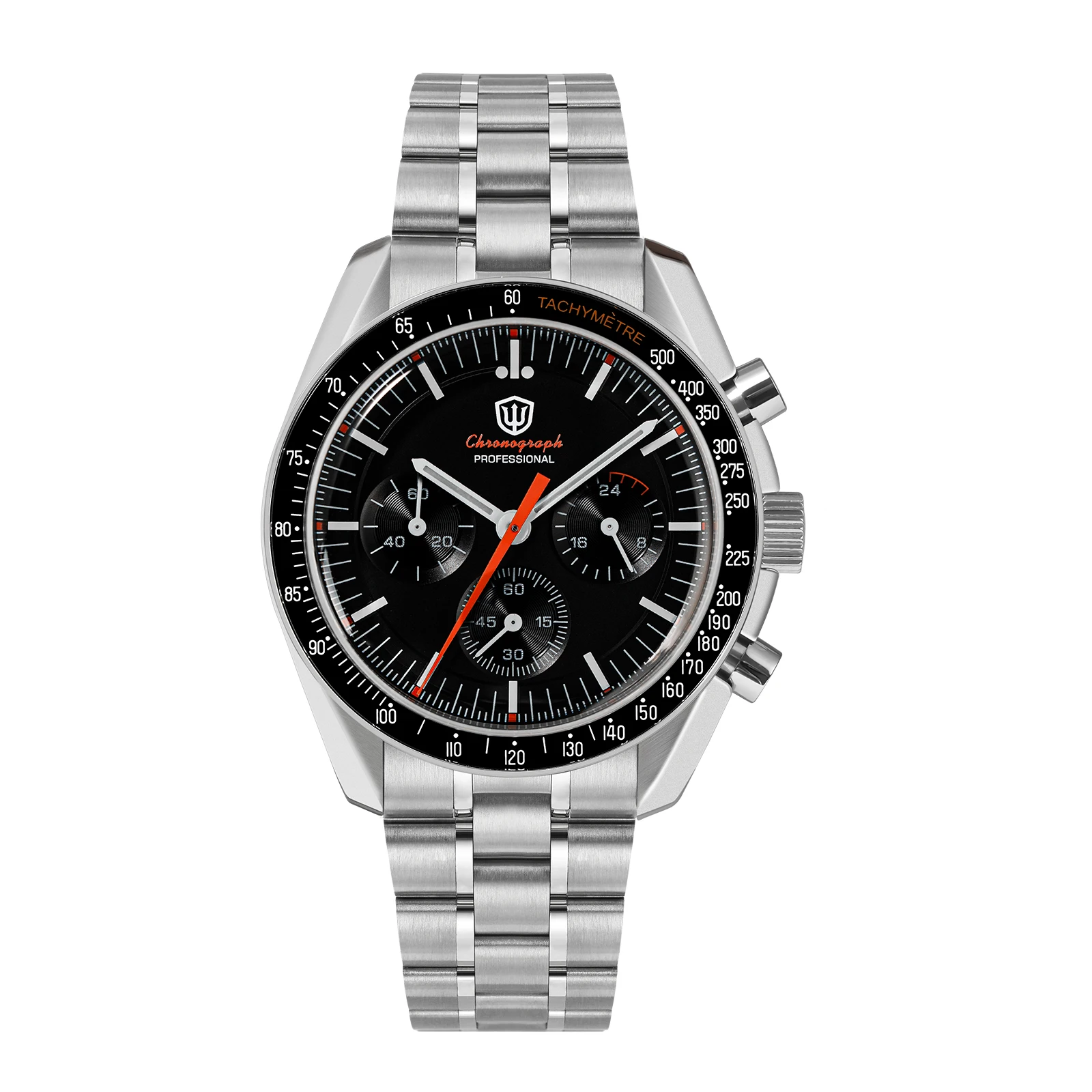 Watchdives 39mm VK63 Chronograph Watch WD1863 Stainless Steel