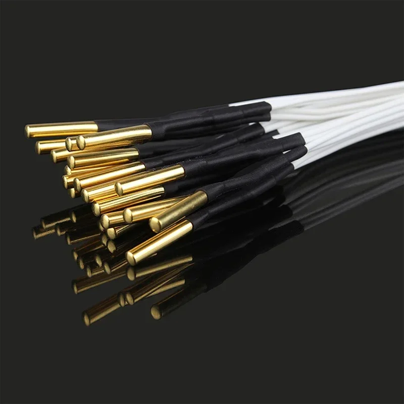 NTC 서미스터 카트리지 센서 고온 280, 100K Ohm B3950, E3D PT100 V6 히터 블록 3D 프린터용, 2 개