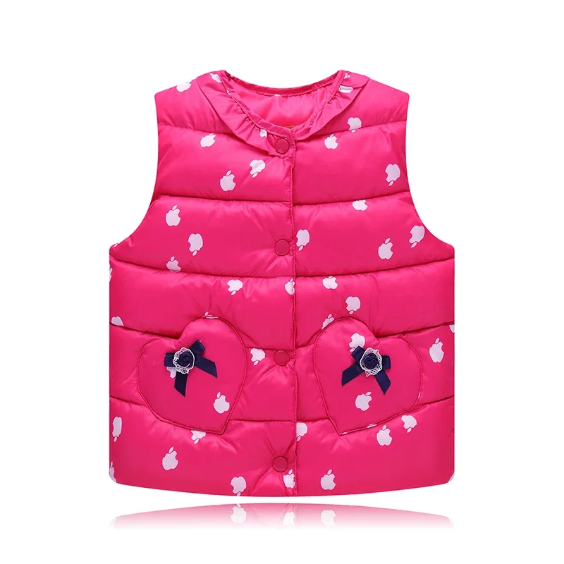 Kids Vest for Girl Baby Spring Autumn Cotton Vest Children's Clothing Retail Waistcoats Girls Seeveless Outerwear Toddler Coat