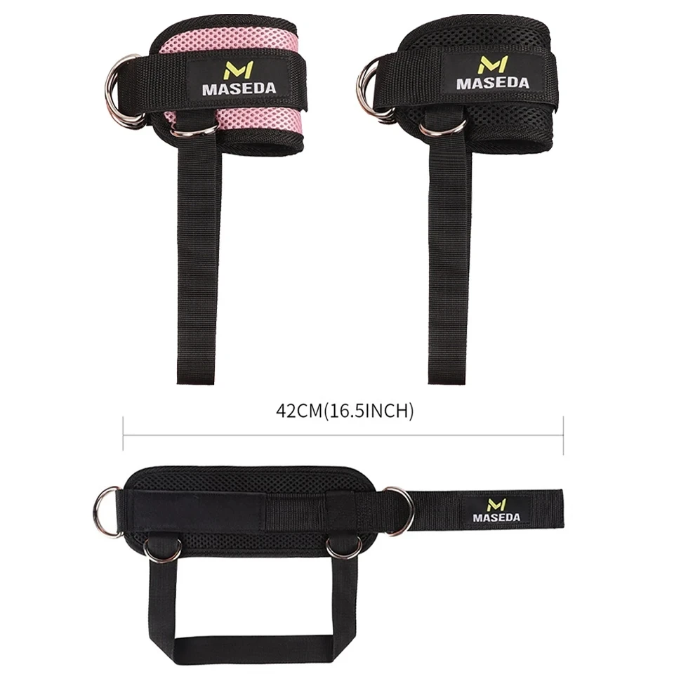 Fitness Ankle Straps 1Pcs Cable Machines Padded Ankle Cuffs Leg Exercise Workouts Fully Adjustable Breathable