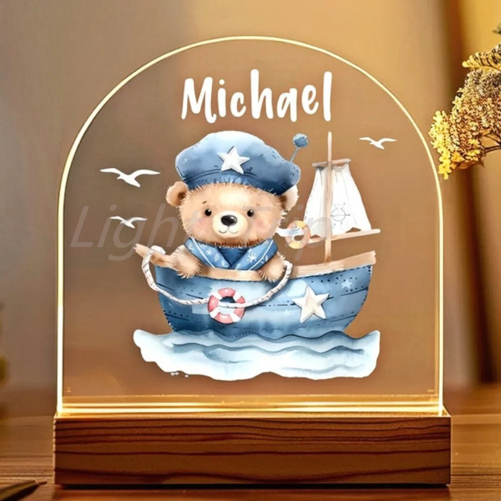 Personalized Night Light Customized Christmas Gift Gift for Birthday Girl Daughter Boy Him Baby Shower Dad Mom Her Boyfriend