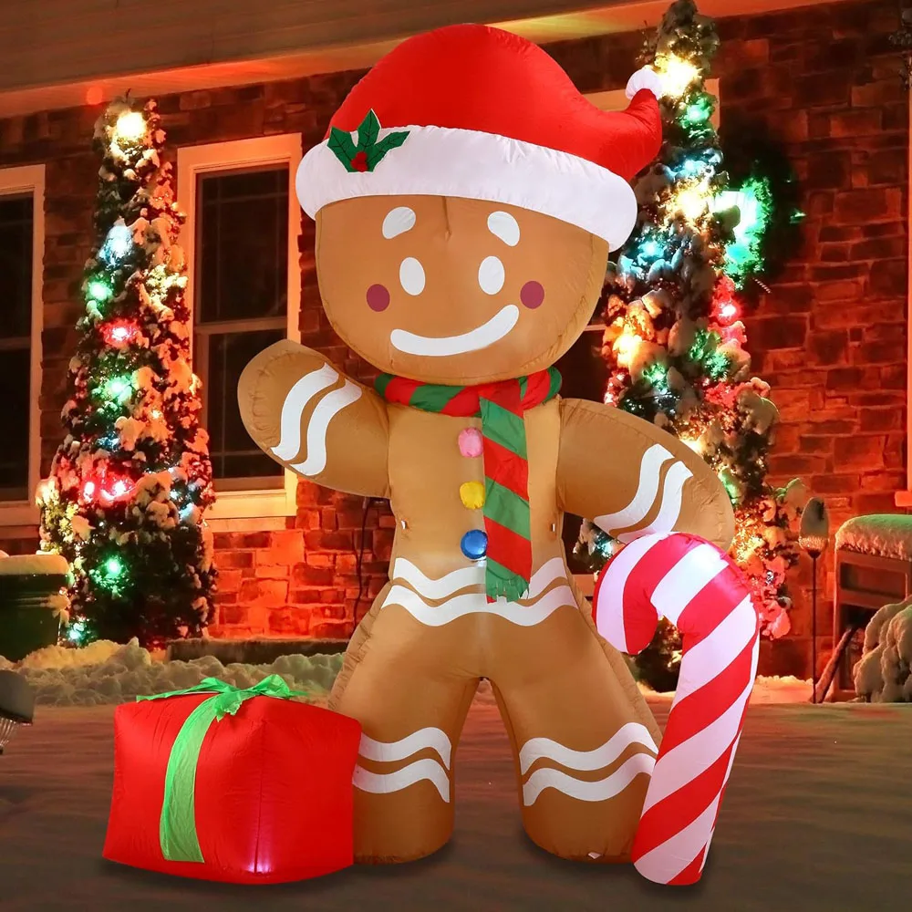 Pupazzo Di Neve In Legno Luminoso Con Luci LED, Addobbo Natalizio 17 Cm, Decorazione Da Tavolo E Albero, Regalo Di Natale In Scatola Regalo, Alimentato A Batterie (non Incluse)