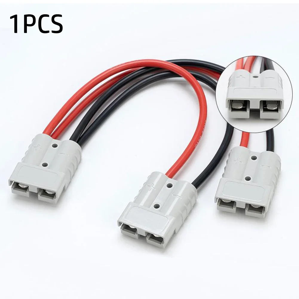 

Brand New Y Adapter Car 4mm 50A Accessory Battery Connector Cable Extension Lead Gender-Free Polarity Protected