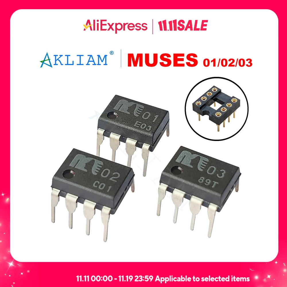 AkLIAM 1 Piece JRC Original MUSES02 MUSES 02/01/03 Op Amp MUSES01