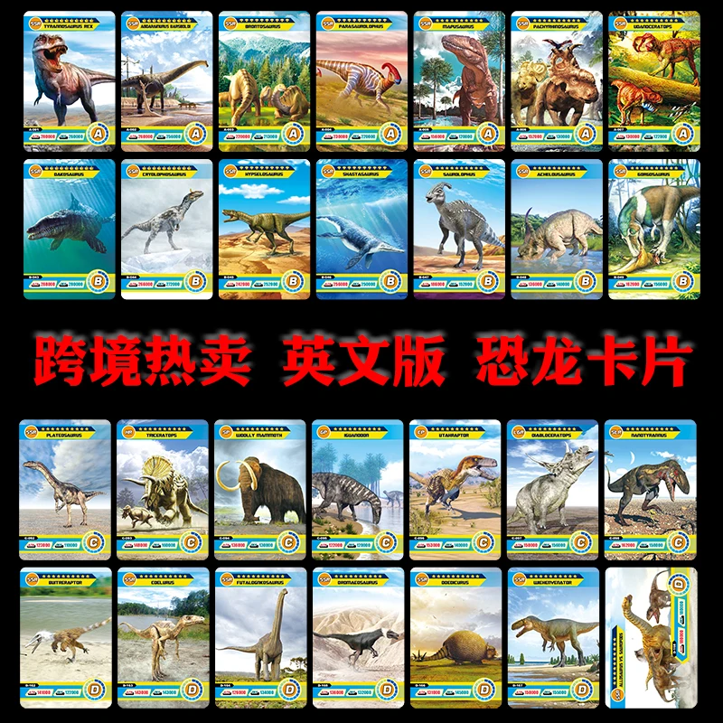 Card Games Playing Cards Game Dinosaur Collection Cards Animal Cards Learning Toys Family Children Gift