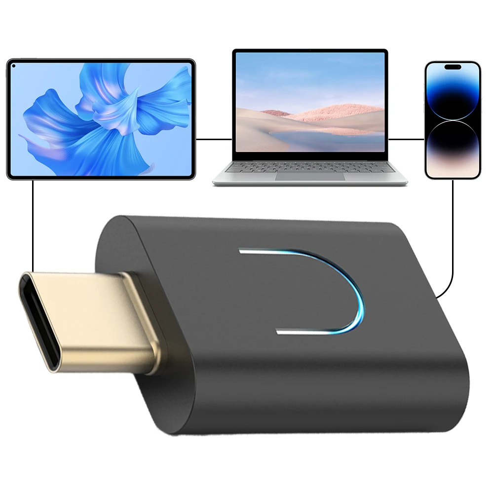 오디오 송신기 블루투스 호환 5.4 USB C 타입-C BT 5.4 송신기 오디오 어댑터 PC TV PS 4/5용 오디오 동글 어댑터