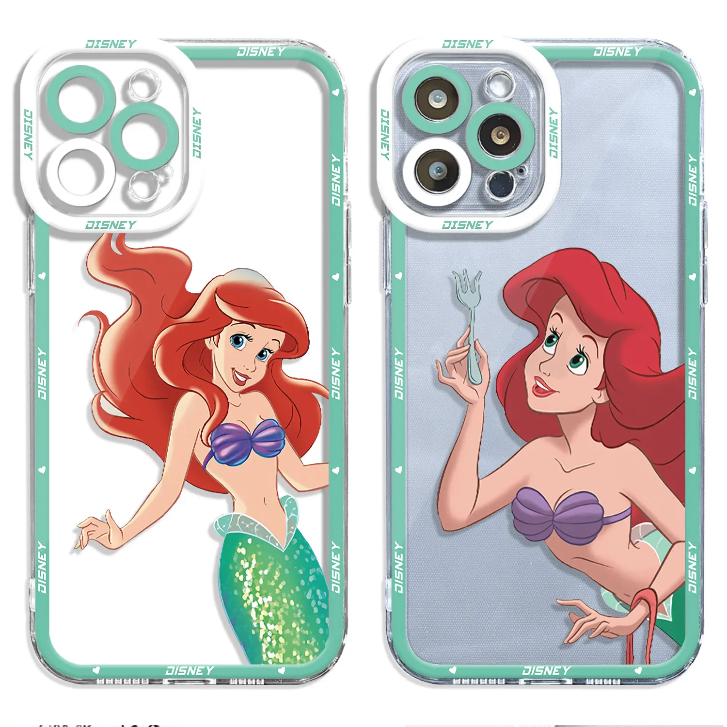Custodia Per Samsung Galaxy S21 Note 10 Plus S20Fe S23 Ultra S22 Plus S20 Plus S10 Ins Disney Cenerentola Ariel Princess Cover