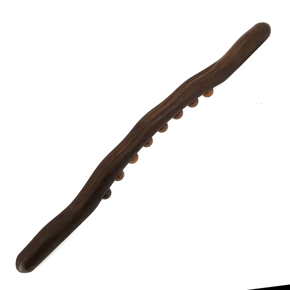 Massager for Body Natural Carbonized Wood Scraping Massage Stick Back Massager SPA Therapy Tool Point Treatment Guasha Relax