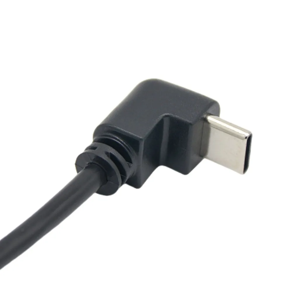 Right-Angle USB A to Type C Charging and Data Cable